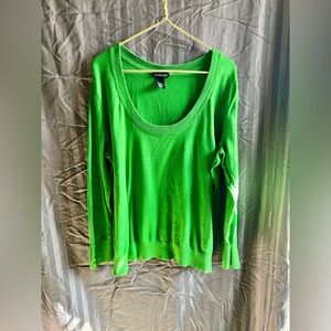 Lane Bryant Green Round Neck Sweater Size 22/24